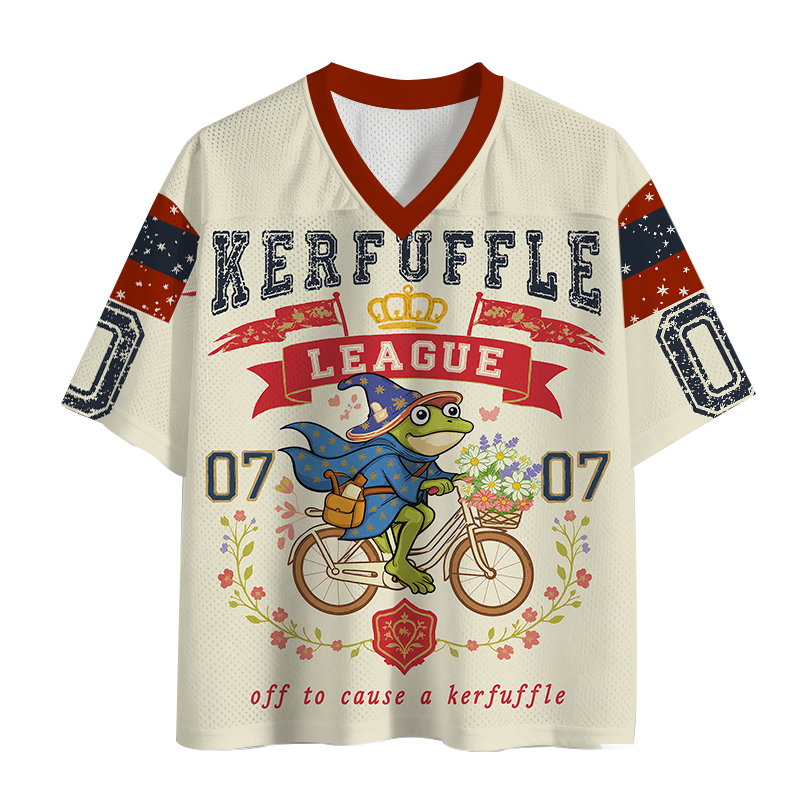 Modecanvas Off To Cause A Kerfuffle Mesh Jersey-modecanvas