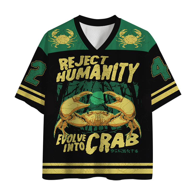 Modecanvas Reject Hunmanity Evolve into Crab Mesh Jersey-modecanvas