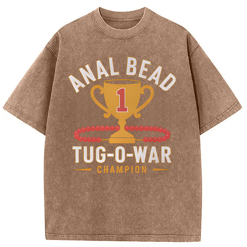 Modecanvas Champion Funny DTG Printing Washed T-Shirt