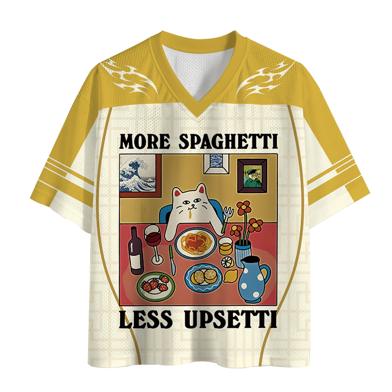 Modecanvas More Spaghetti Less Upsetti Mesh Jersey-modecanvas