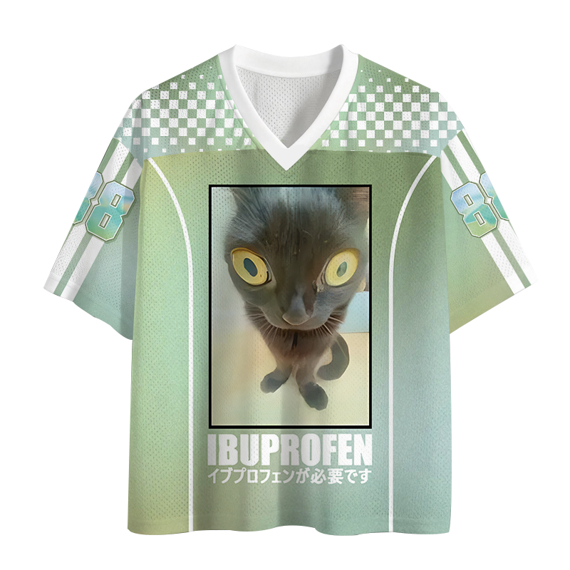 Modecanvas Need Ibuprofen Vintage Mesh Jersey-modecanvas