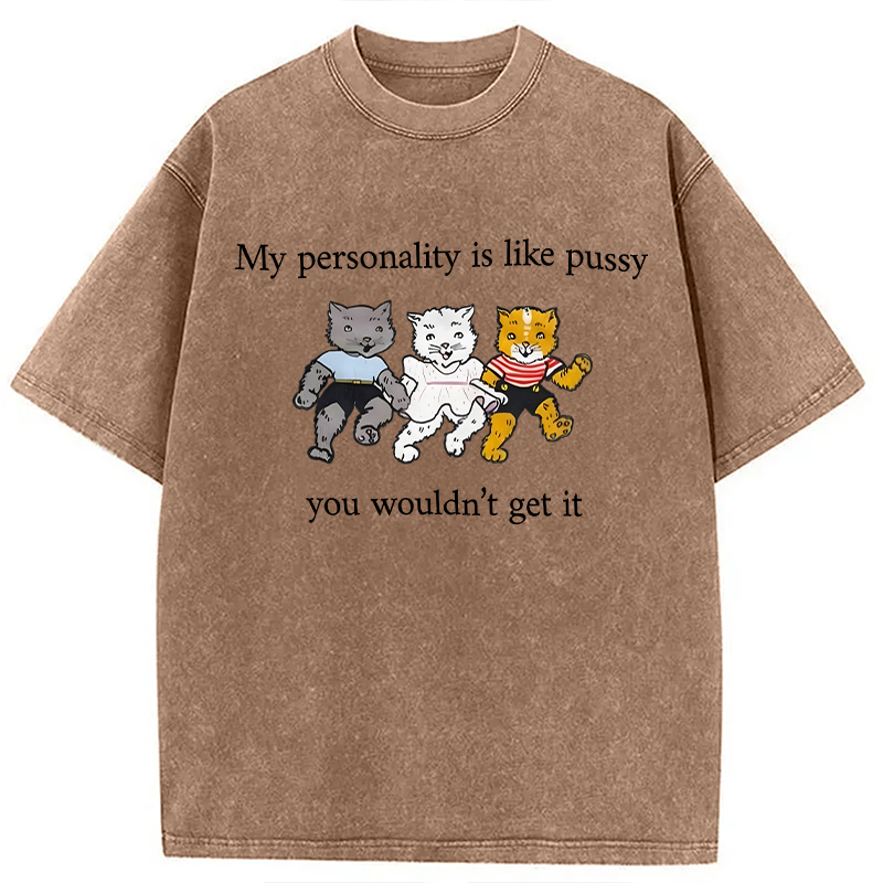 Modecanvas My Personality DTG Printing Washed T-Shirt