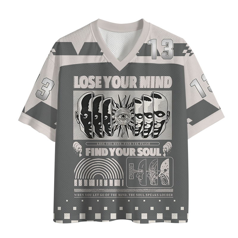 Modecanvas Lose Mind Find Soul Mesh Jersey-modecanvas