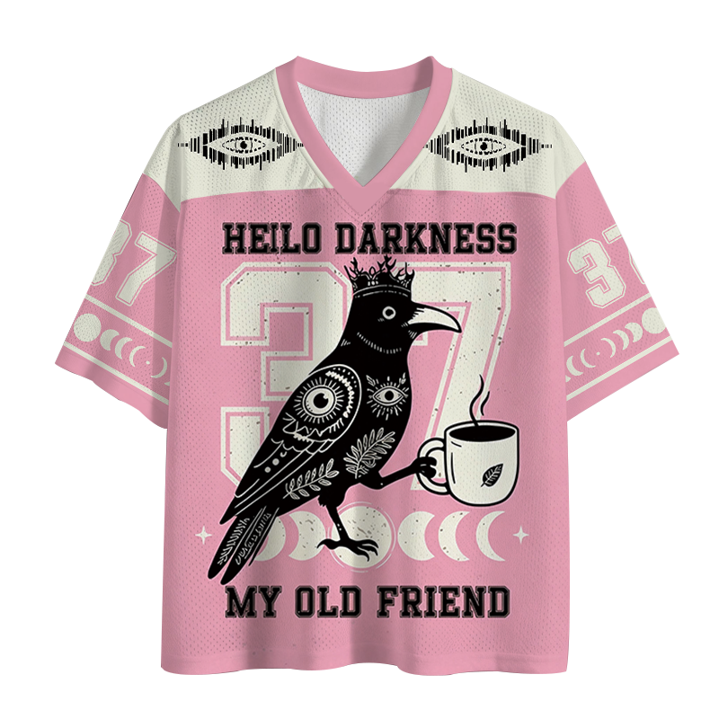 Modecanvas Hello Darkness My Old Friend Mesh Jersey-modecanvas
