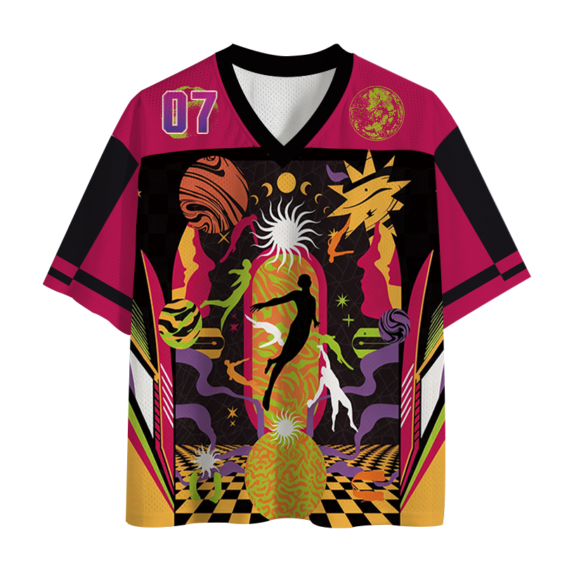 Modecanvas Stellar Leap Psychedelic Mesh Jersey-modecanvas