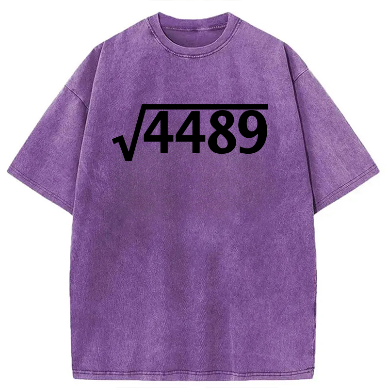 Modecanvas Square Root 4489 DTG Printing Washed T-Shirt