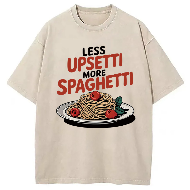Modecanvas Funny Food DTG Printing Washed T-Shirt