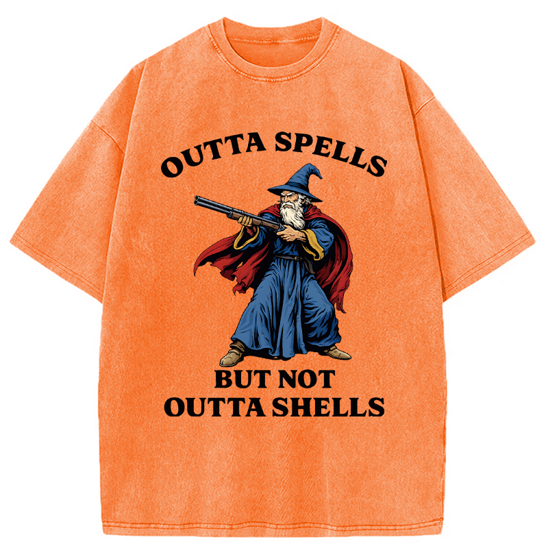 Modecanvas Wizard Joke Meme DTG Printing Washed T-Shirt