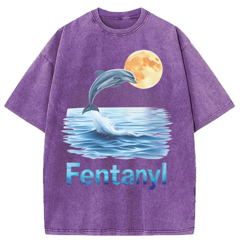 Modecanvas Retro Vaporwave DTG Printing Washed T-Shirt