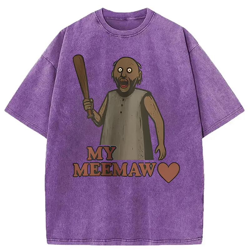 Modecanvas My Meemaw Meme DTG Printing Washed T-Shirt