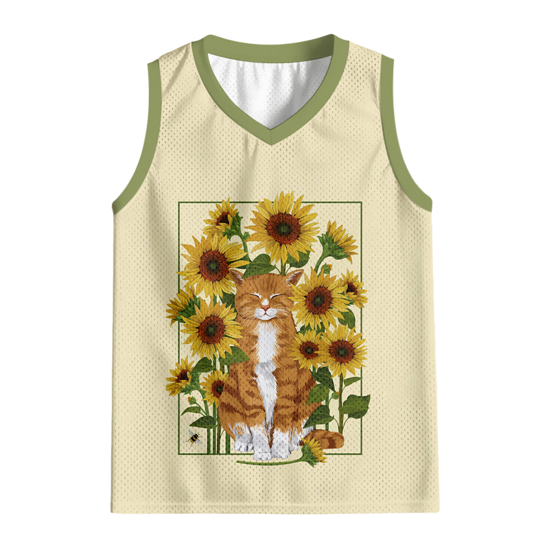 Modecanvas A Contented Orange Cat Jersey Tank