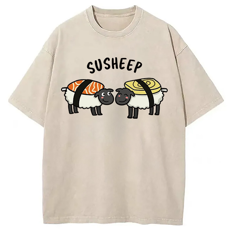 Modecanvas Susheep DTG Printing Washed T-Shirt
