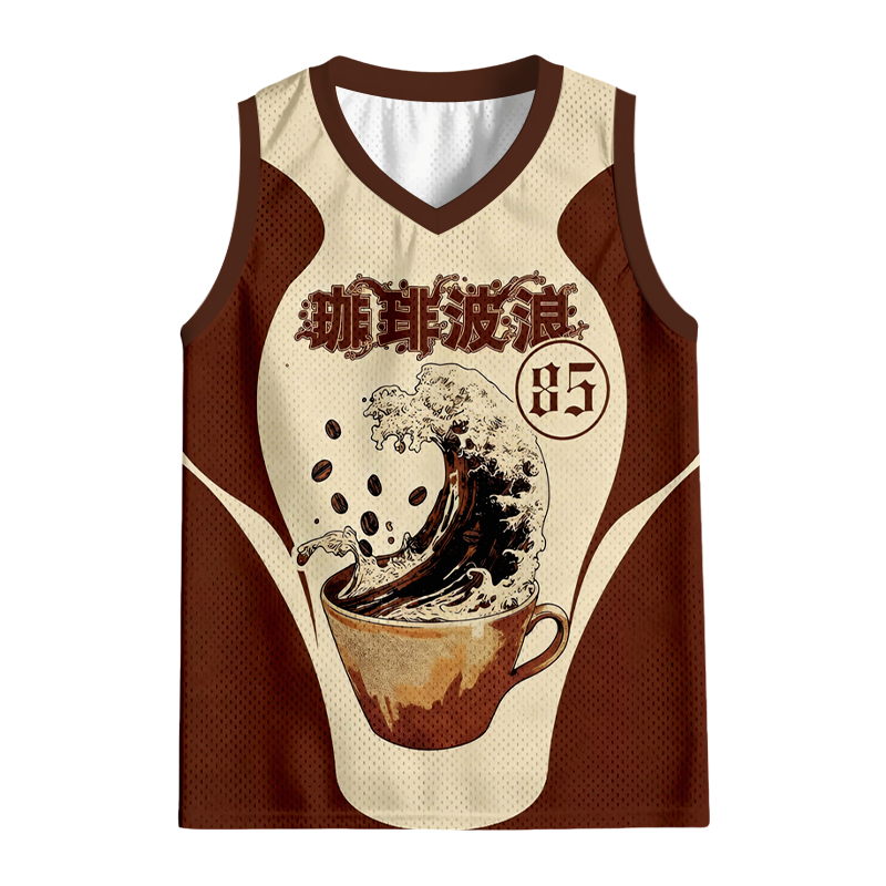 Modecanvas Coffee Wave Jersey Tank