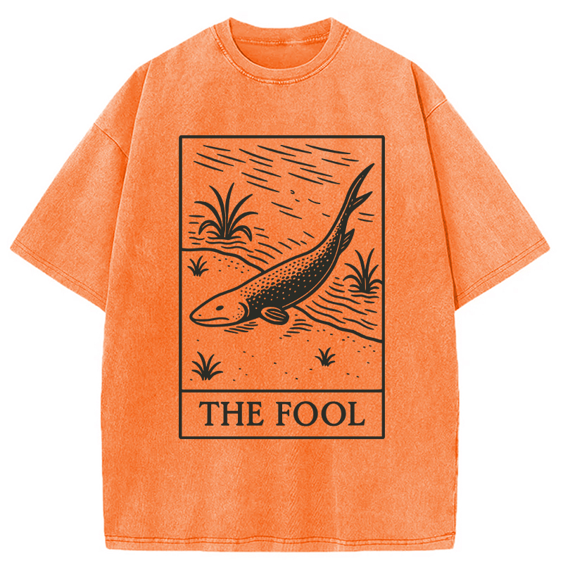 Modecanvas The Fool Washed T-Shirt-modecanvas