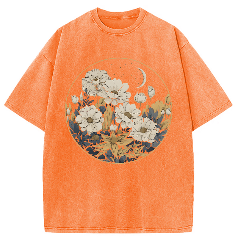 Modecanvas Blissful Harmony DTG Printing Washed T-Shirt