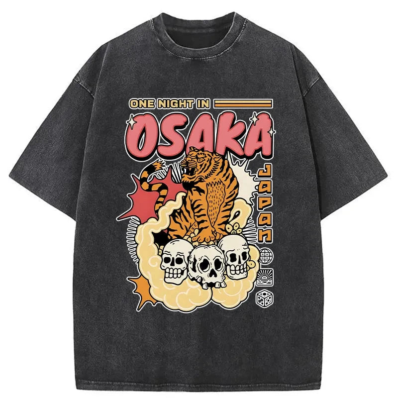 Modecanvas Osaka Tiger Washed T-Shirt