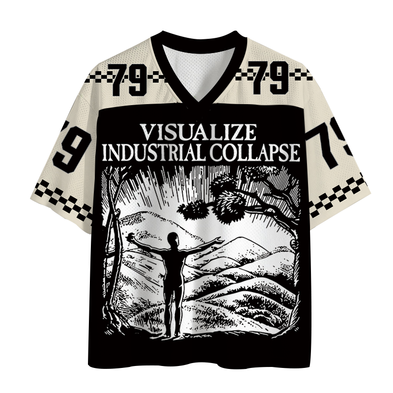 Modecanvas Industrial Collapse Mesh Jersey-modecanvas