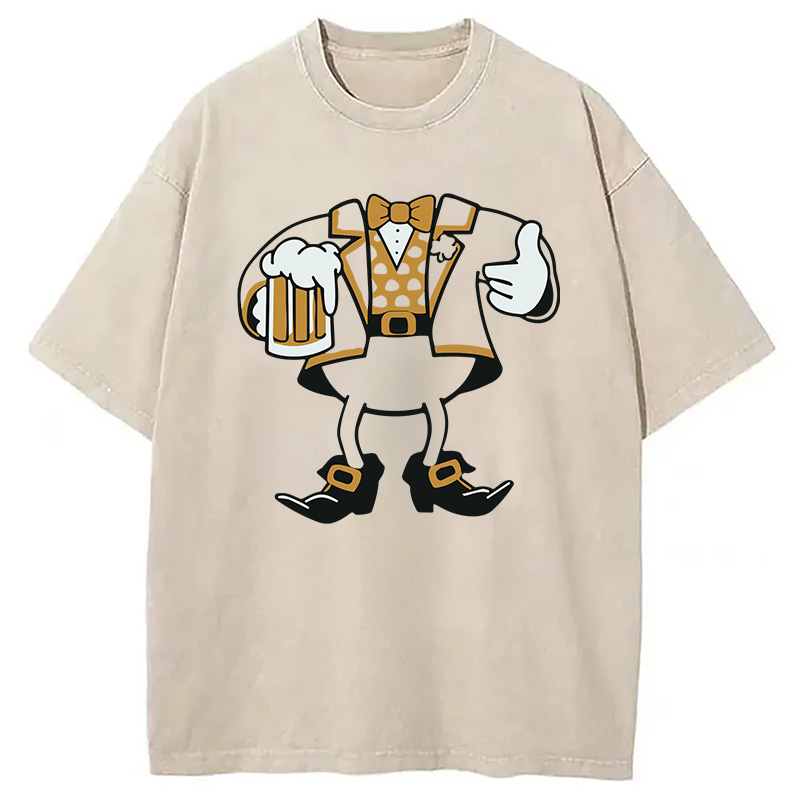 Modecanvas Leprechaun Look-A-Like DTG Printing Washed T-Shirt