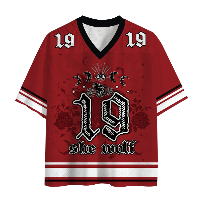 Modecanvas She Wolf Mesh Jersey-modecanvas