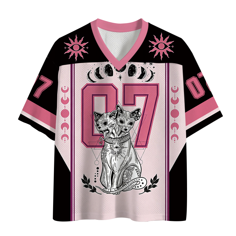 Modecanvas Lunar Cat Guardians Mesh Jersey-modecanvas