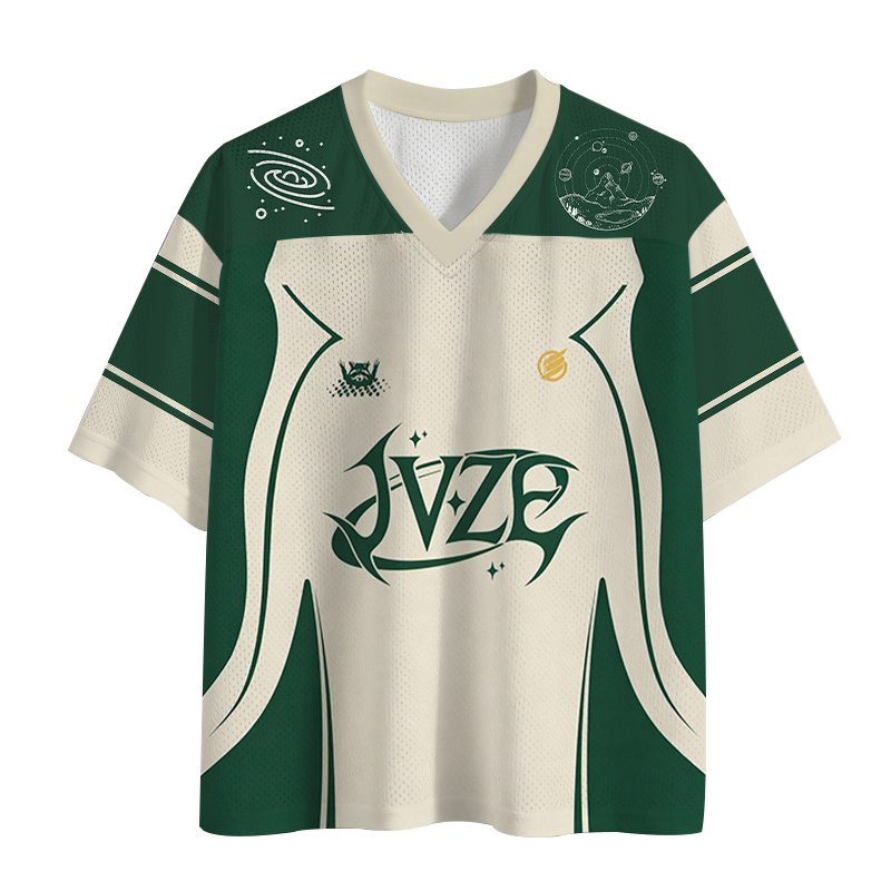 Modecanvas Everyday Is Trash Day Green Mesh Jersey-modecanvas