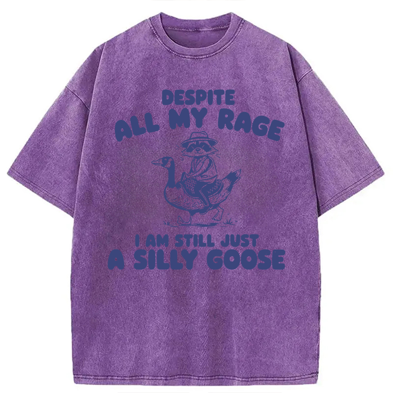 Modecanvas A Silly Goose DTG Printing Washed T-Shirt