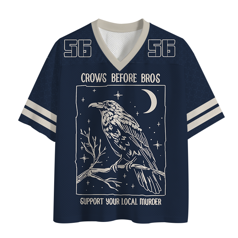 Modecanvas Funny Crows Before Bros Mesh Jersey-modecanvas