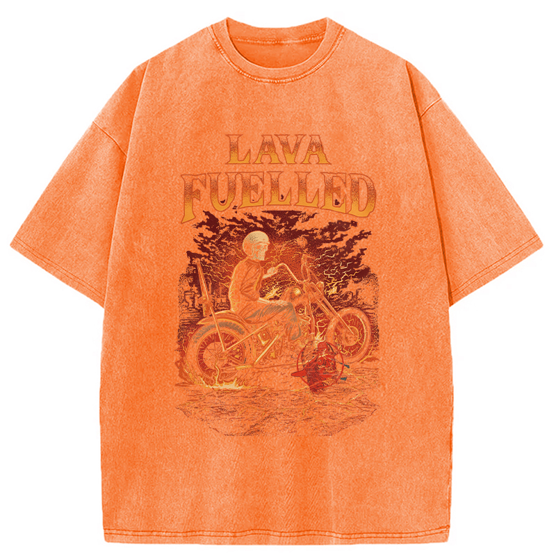 Modecanvas Lava Fuelled DTG Printing Washed T-Shirt