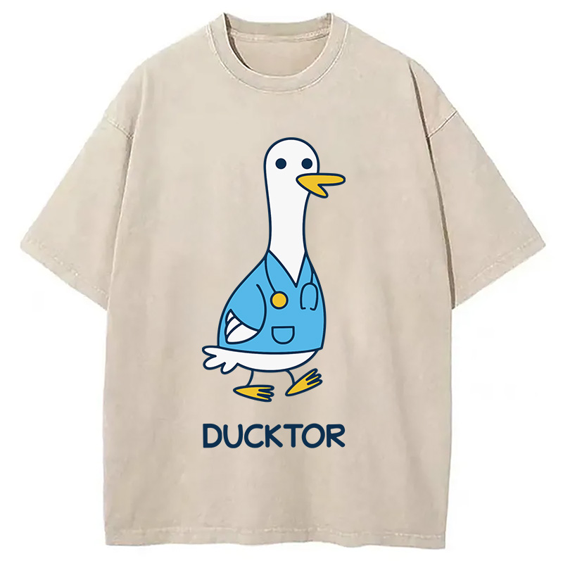 Modecanvas Ducktor DTG Printing Washed T-Shirt