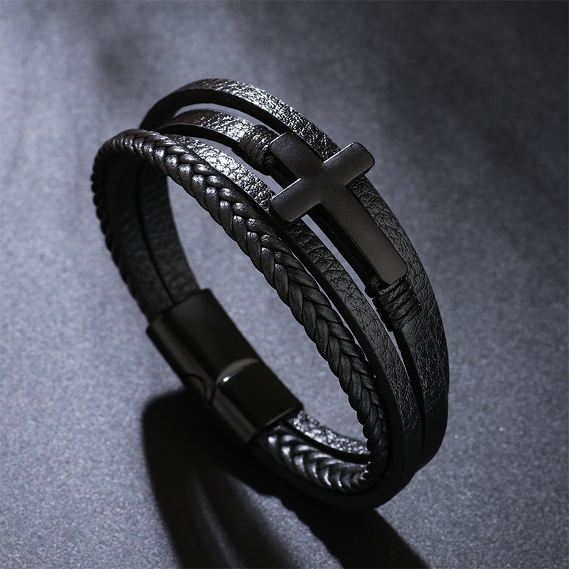 Modecanvas Simple Cross Braided Bracelet-modecanvas