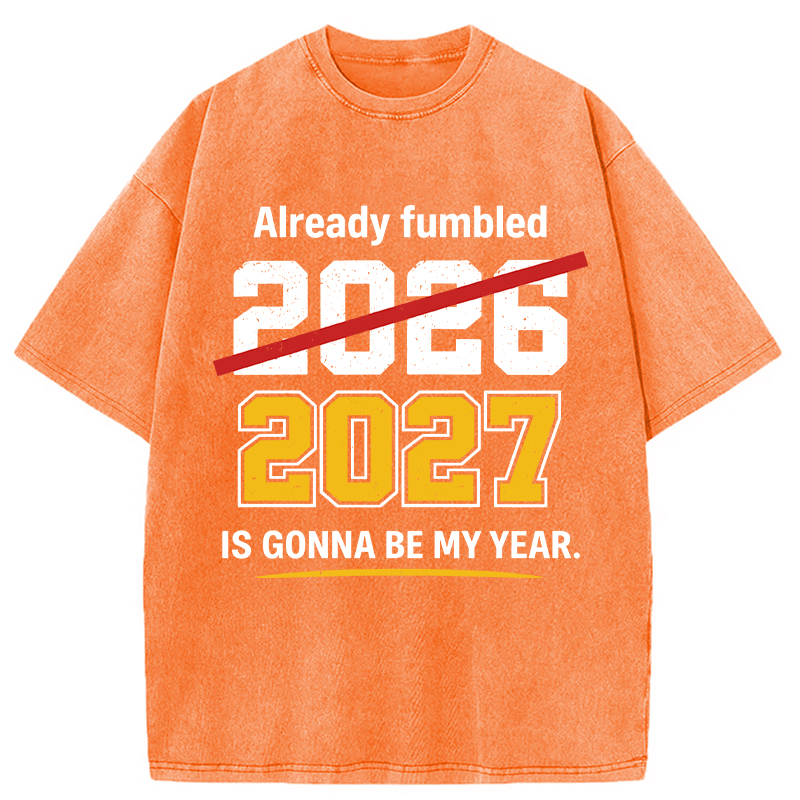 Modecanvas Already Fumbled 2026 DTG Printing Washed T-Shirt