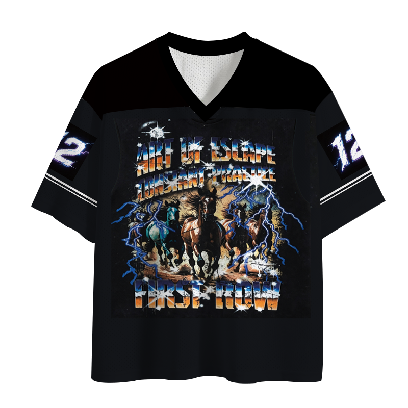 Modecanvas Art Of Escape Horse Mesh Jersey-modecanvas