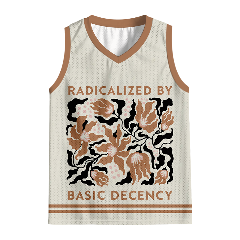 Modecanvas Radicalized By Basic Decency Flower Jersey Tank