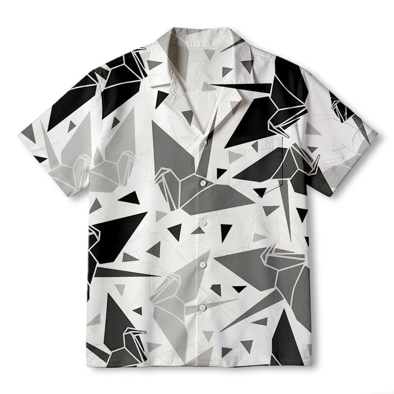 Modecanvas Japanese Origami Cranes Hawaiian Shirt