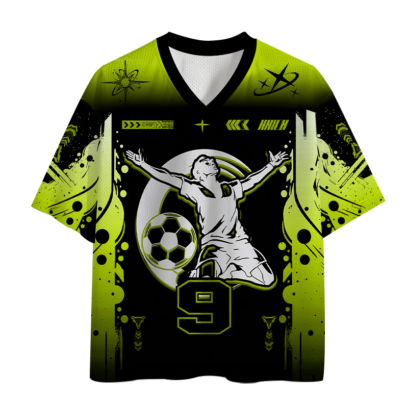 Modecanvas Soccer Star Victory Pose Mesh Jersey-modecanvas