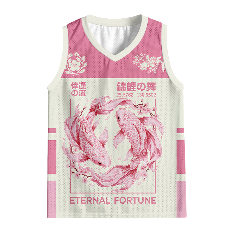 Modecanvas The Dance of Nishikigoi Jersey Tank