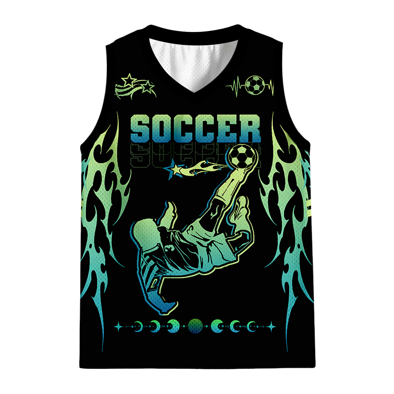 Modecanvas Bicycle Kick Electric Flare Jersey Tank