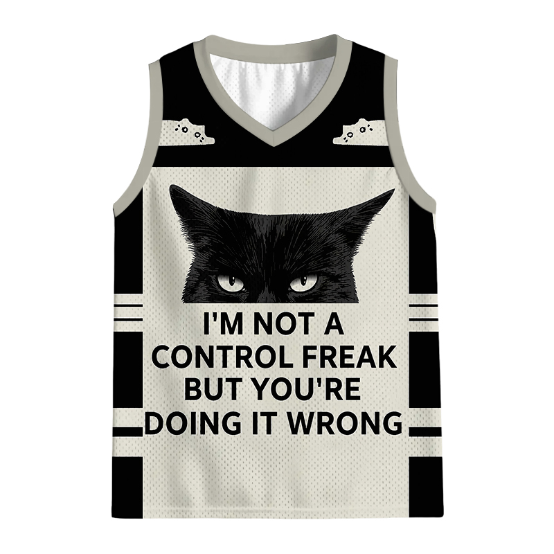 Modecanvas Control Freak Cat Jersey Tank