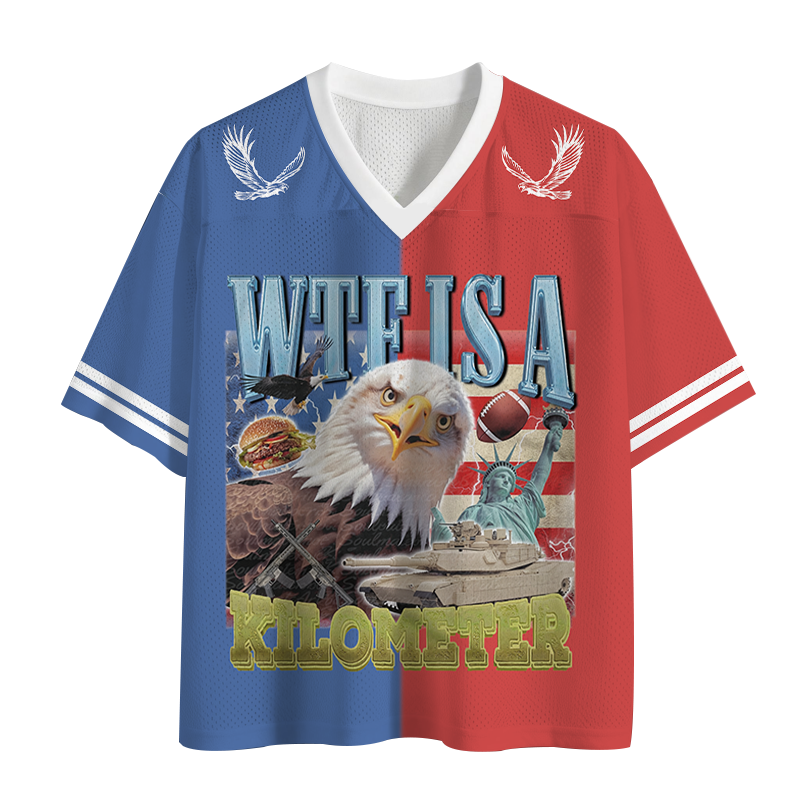 Modecanvas Funny Eagle Meme Mesh Jersey-modecanvas