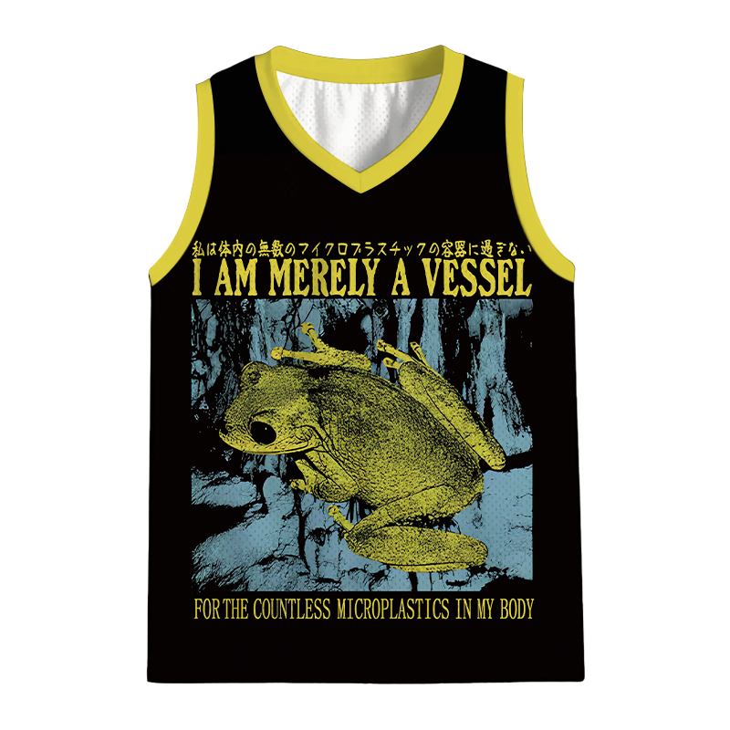 Modecanvas Funny Vintage Japanese Frog Jersey Tank