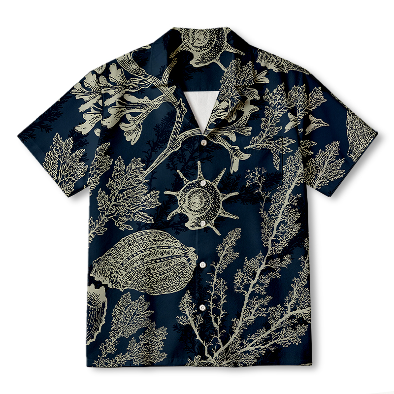 Modecanvas Marine Mystery Hawaiian Shirt-modecanvas