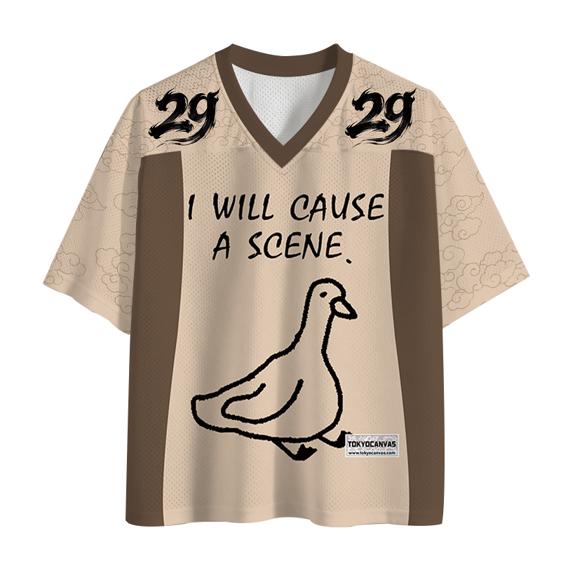 Modecanvas Stupid Goose Mesh Jersey-modecanvas