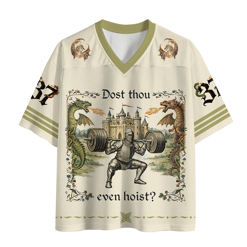 Modecanvas Dost Thou Even Hoist Medieval Mesh Jersey-modecanvas