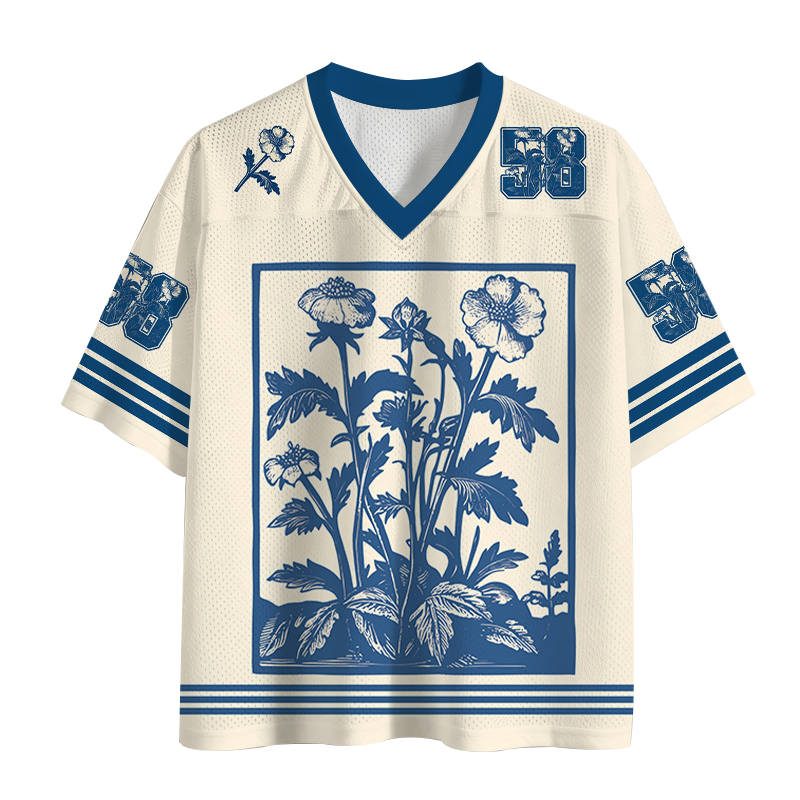 Modecanvas Wildflowers Mesh Jersey-modecanvas