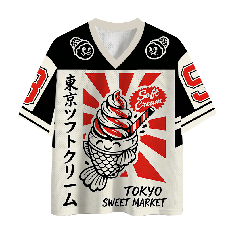 Modecanvas Sweet Tokyo Mesh Jersey-modecanvas