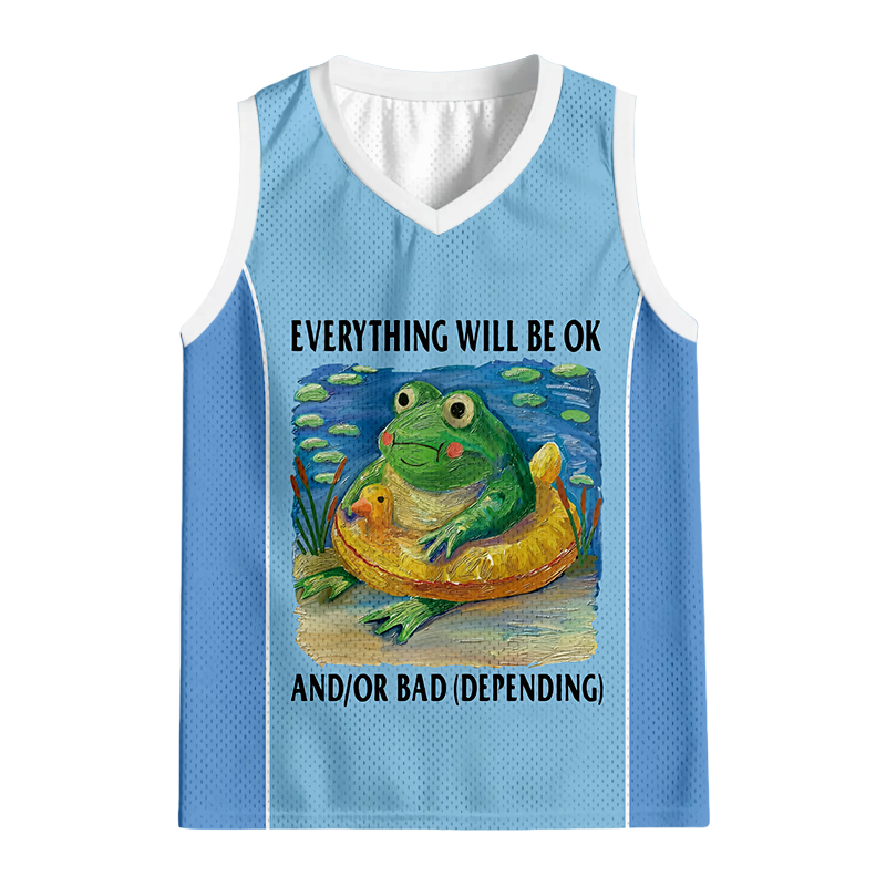 Modecanvas Everythings Ok Frog Jersey Tank
