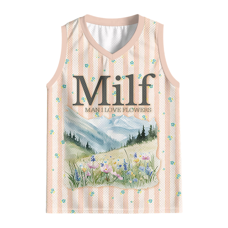 Modecanvas Man I Love Flowers Jersey Tank