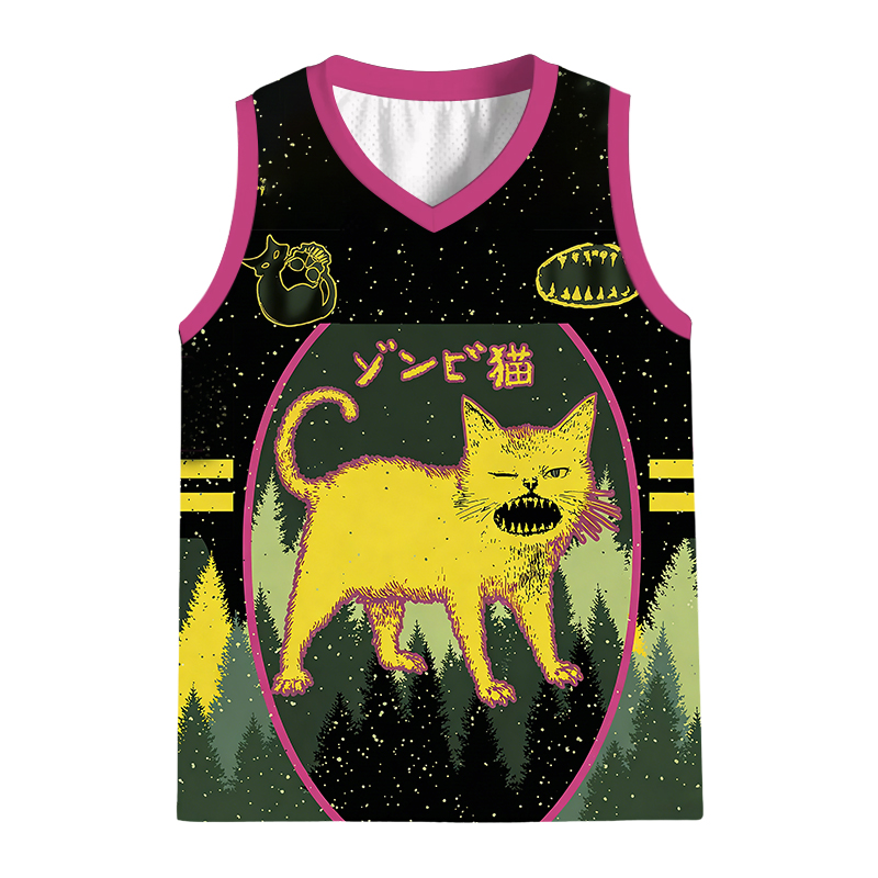 Modecanvas Horrible Japanese Cat Jersey Tank