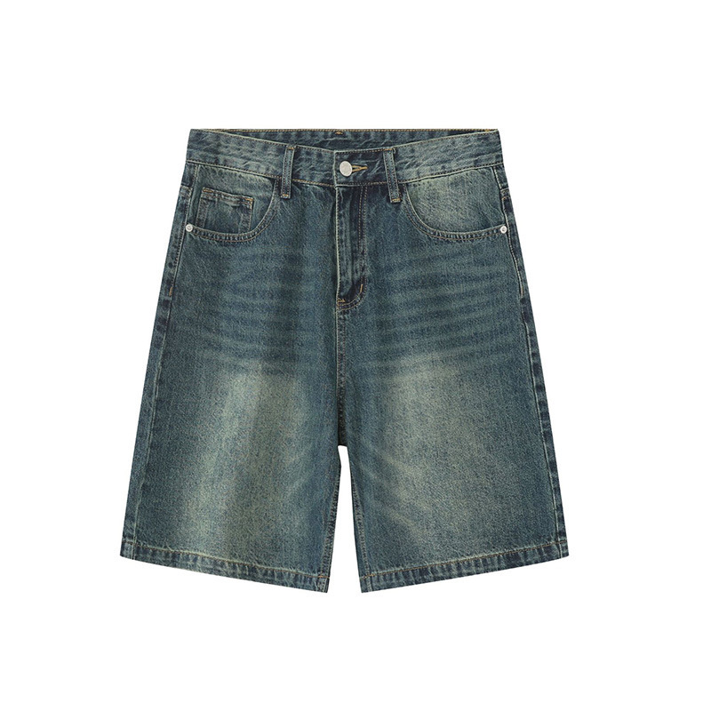 Modecanvas Classic Retro Blue Denim Short