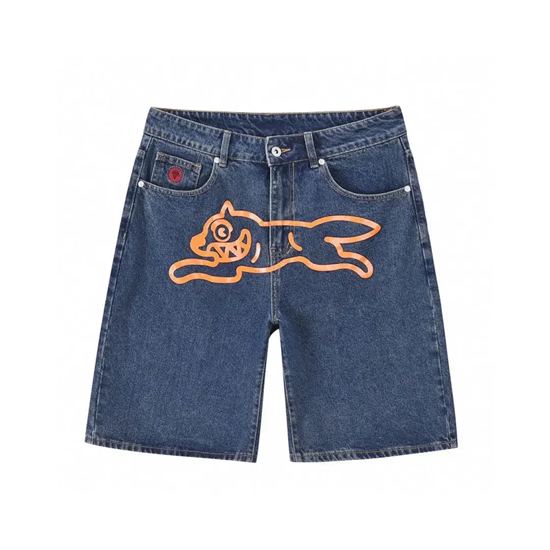 Modecanvas Flying Dog Dark Blue Denim Short